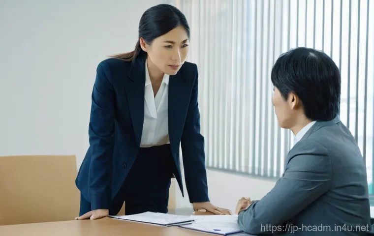 보건의료행정사 연봉 협상 시 유의할 점 - **Prompt:** A realistic, high-definition image of a focused Japanese woman, representing a medical o...
